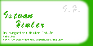 istvan himler business card